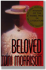 Book jacket of Beloved with Nobel Prize seal